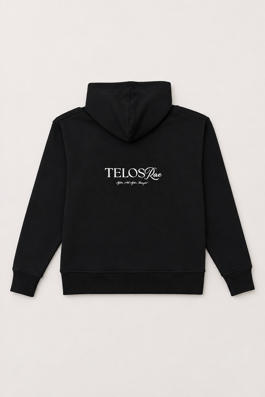 Box Hoodie, Black, back