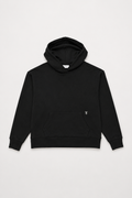 Box Hoodie, Black, front