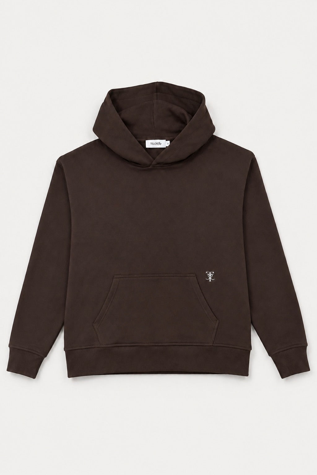 Box Hoodie, Espresso, front