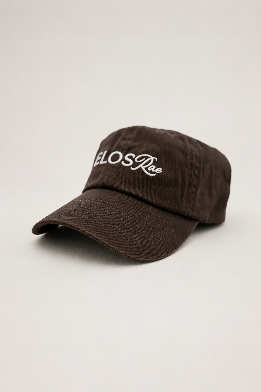 Telos Rae Dad Hat in brown with standard brim