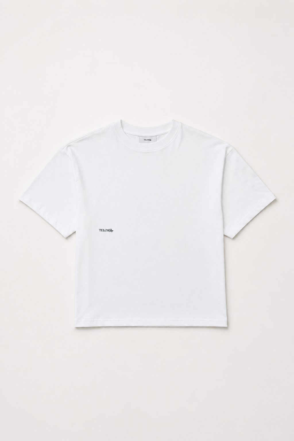 Box Tee, White, front